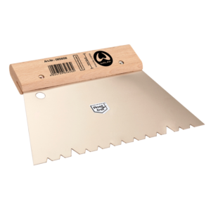 Solid board notched trowel